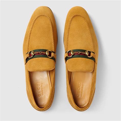 gucci loafers men tan|gucci suede loafers for men.